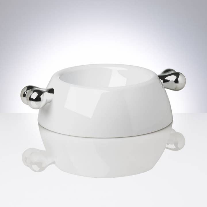 Atrium Classic Platinum Dog Bowl M for wholesale on Faire