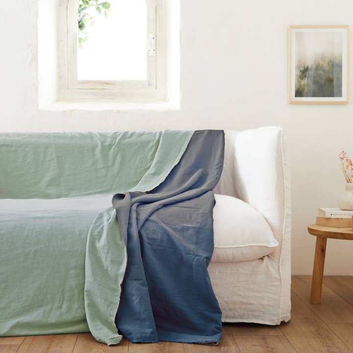 Throw - Organic Mineral Blue/Celadon for wholesale by Nydel