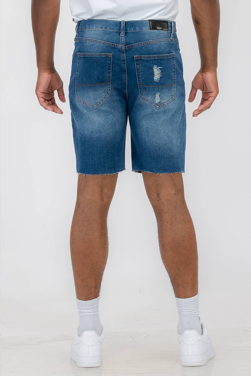 WEIV - Wholesale Shorts - Men's - Mens Distressed Denim Shorts8