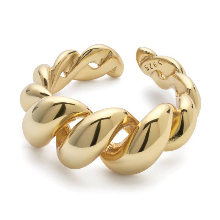14-karaats gouden ring met draaikoppeling voor wholesale door Elk & Bloom
