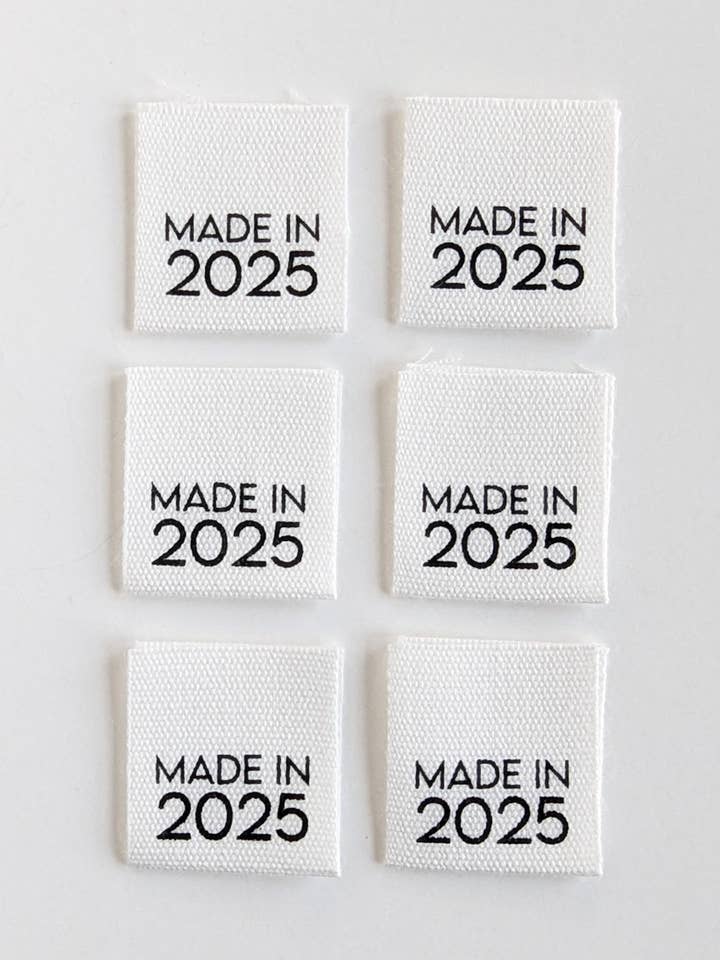 Made in 2025 | Cotton Luxe Labels for wholesale by Intensely Distracted
