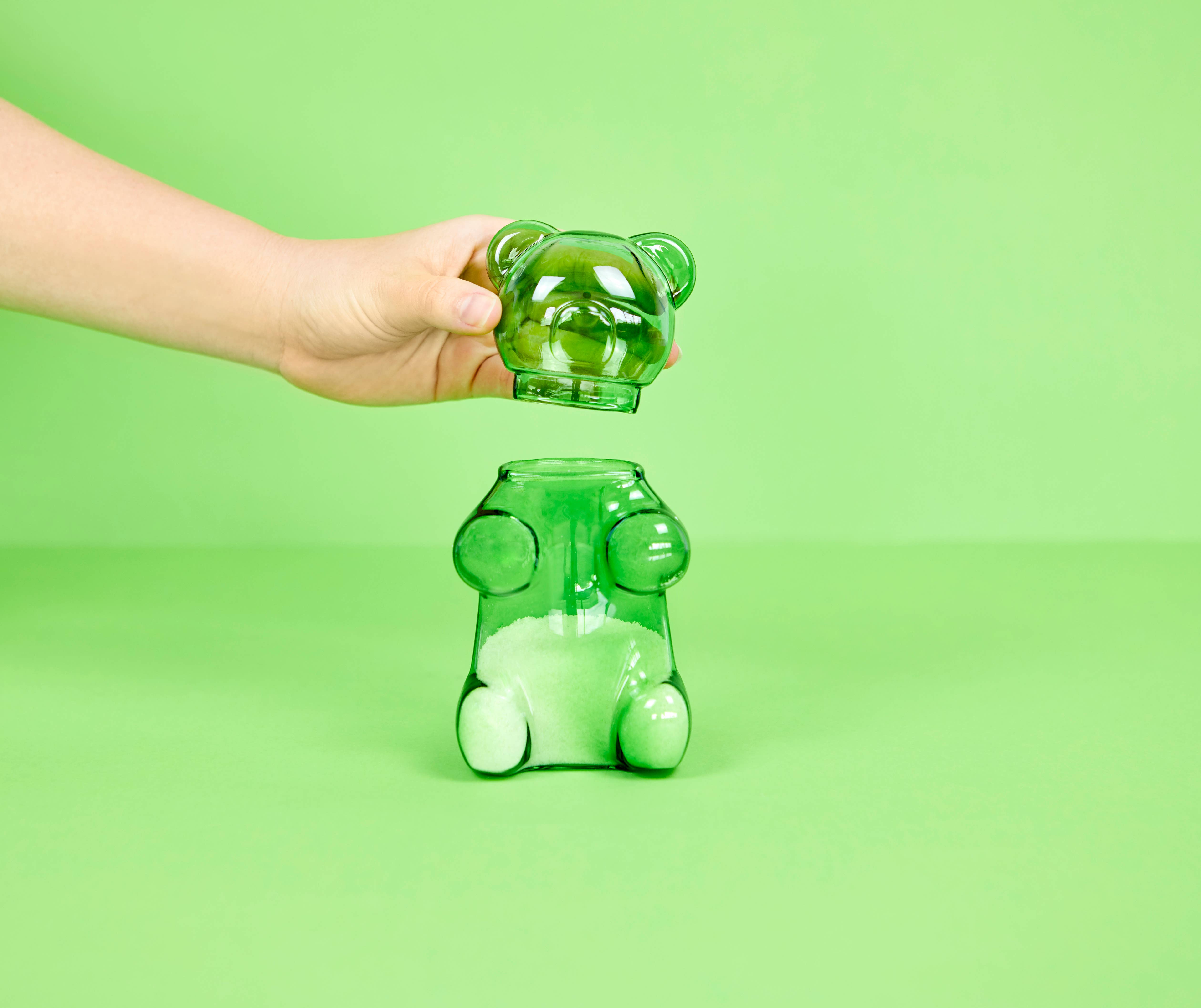 Balvi - Wholesale Jar - Sugar bowl, Yummy Bear, green, 250 ml, glass4