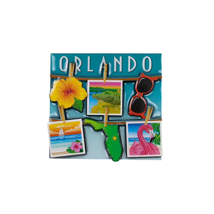 Love From USA - Wholesale Magnet - Orlando Polaroid Photo Line Magnet