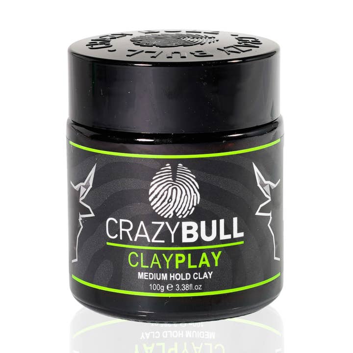 Crazy Bull Clay Play Medium Hold Hair Styling Clay 6 Pack for wholesale by CRAZY BULL HAIR PRODUCTS
