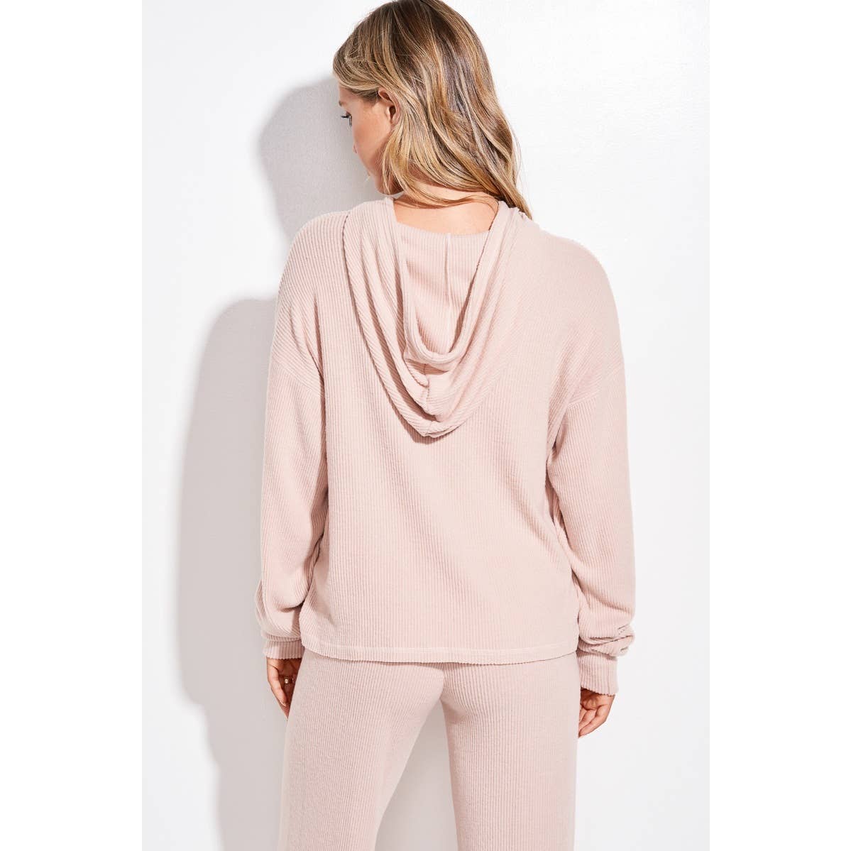 Phil Love - Venta al por mayor Conjunto de ropa cómoda - Mujer - Conjunto de ropa de salón con capucha y estampado de canalé Desert Cowgirl 9