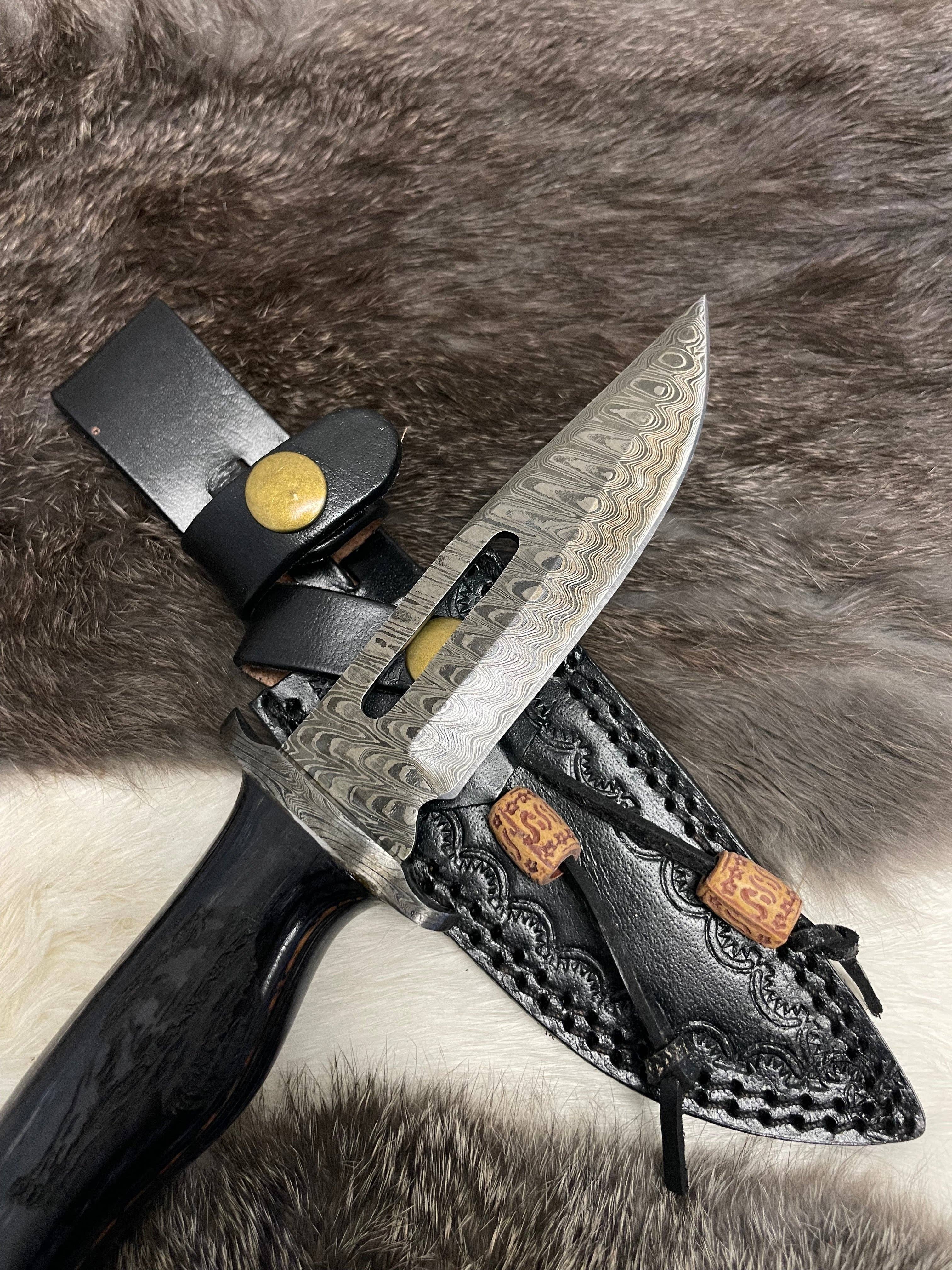 Titan International - Wholesale Pocket Knife/Holder - Lunar Guardian Damascus Knife TK-098  (Compact)2