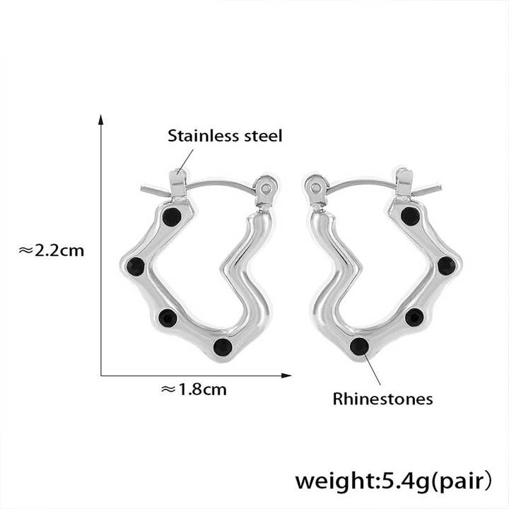 Gemcohub - Wholesale Dangle earrings - 18k Gold Plated Heart-Shaped Imitation Pearl Earrings