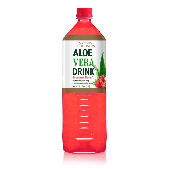 Mekor LLC – wholesale Fruit juice – 1.5 L Aloe Vera Drink Strawberry Flavor