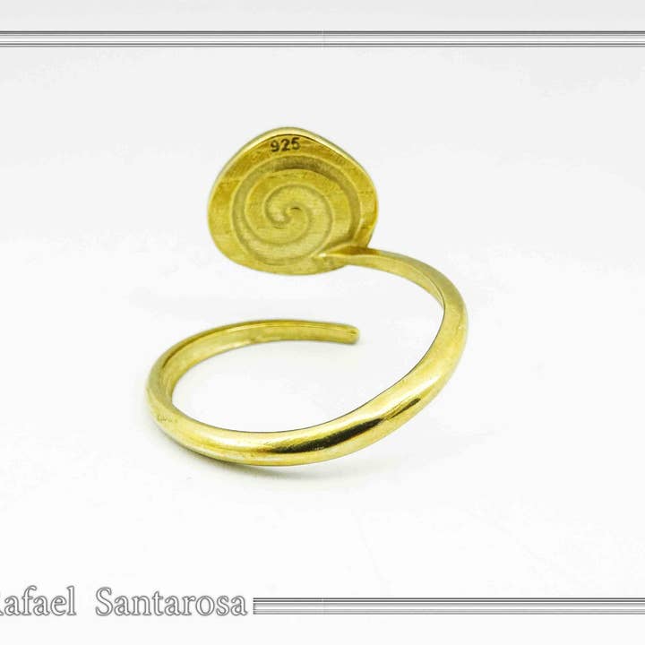 RAFAEL SANTAROSA - Venta al por mayor Anillos grandes/de cóctel - Anillo ajustable moneda búho en plata de ley
