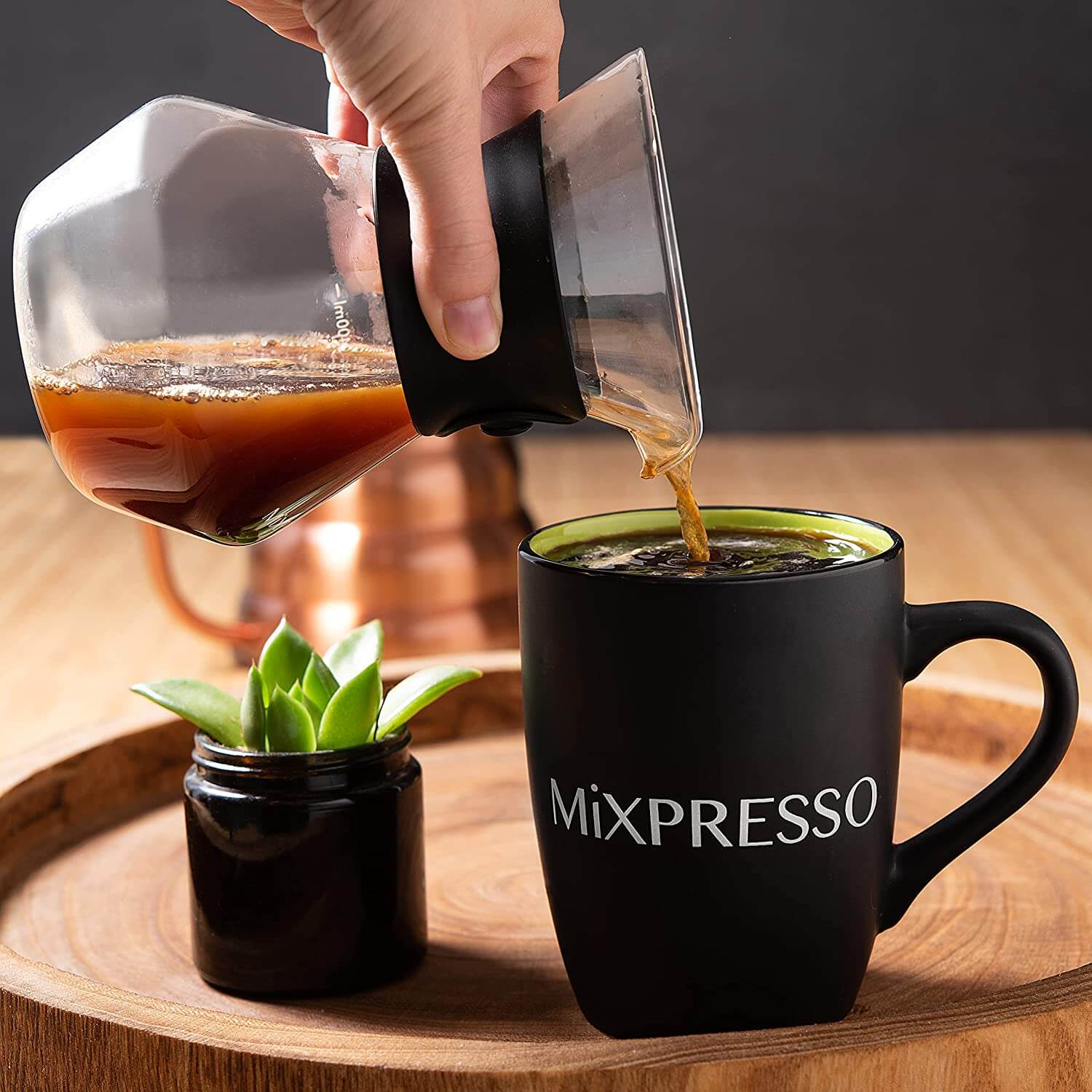 Mixpresso - Wholesale Pour Over & Dripper - Mixpresso Pour Over Coffee Maker Set Glass Carafe Borosilicate White Protective Silicone Sleeve, Pour Over Coffee Dripper Brewer With Double-layer Stainless Steel Filter 13.5 Oz6