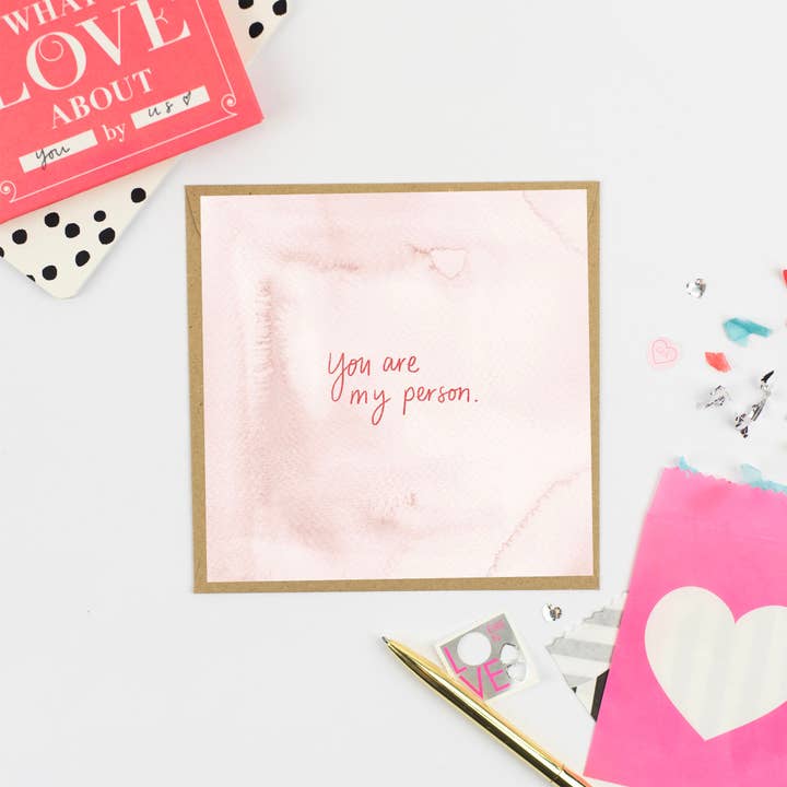 Carte de vœux « You Are My Person » pour la vente par Pickled Pom Pom