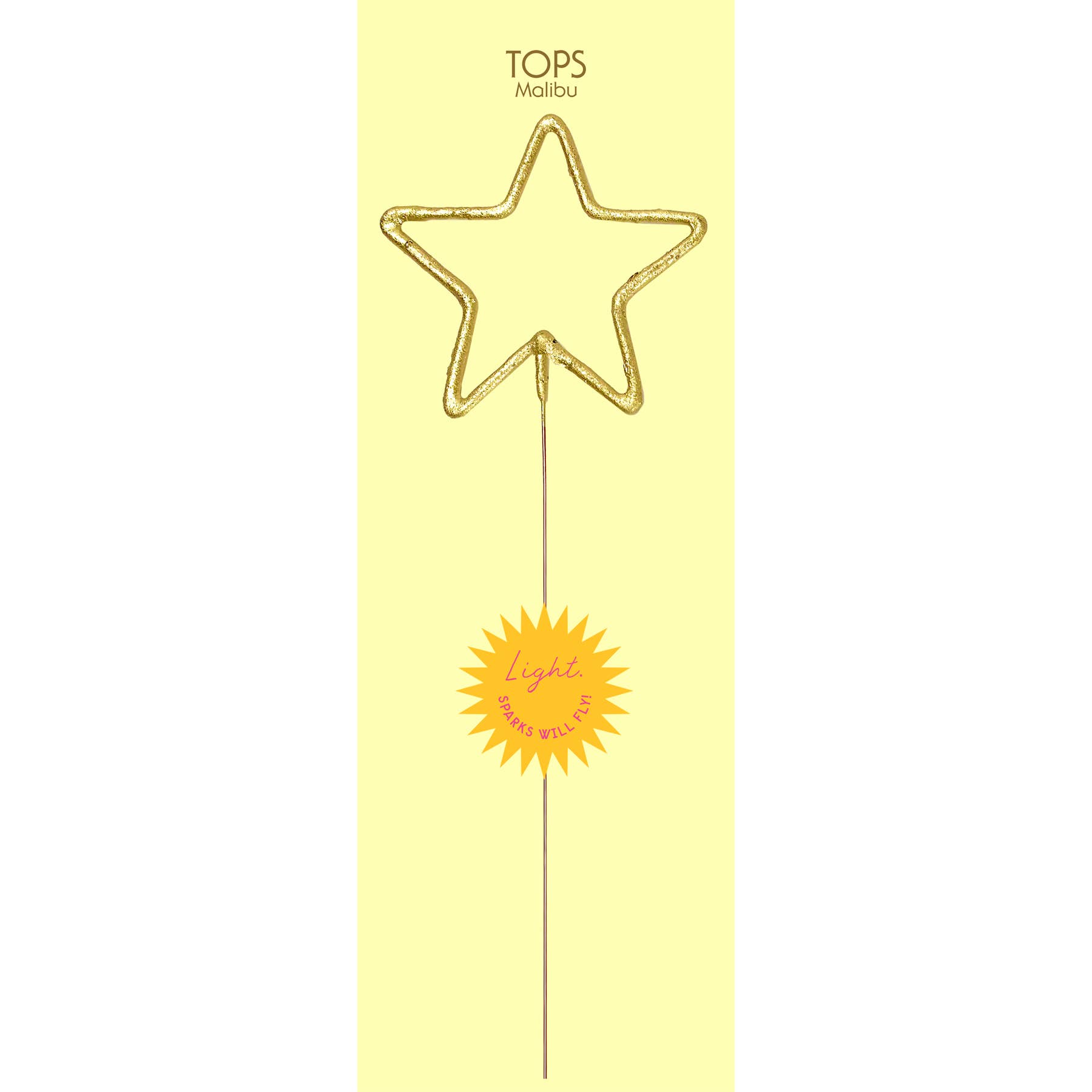 TOPS Malibu - Wholesale Sterretje - Grande 12" Gold Number Sparkler Wand-kaart - Eenpersoons10
