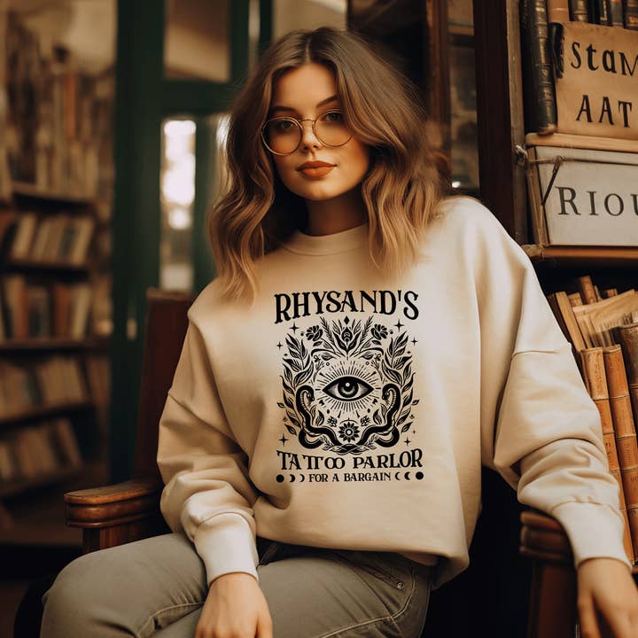 Rhysand's Tattoo Parlour Graphic Crew for wholesale by H+P Wholesale