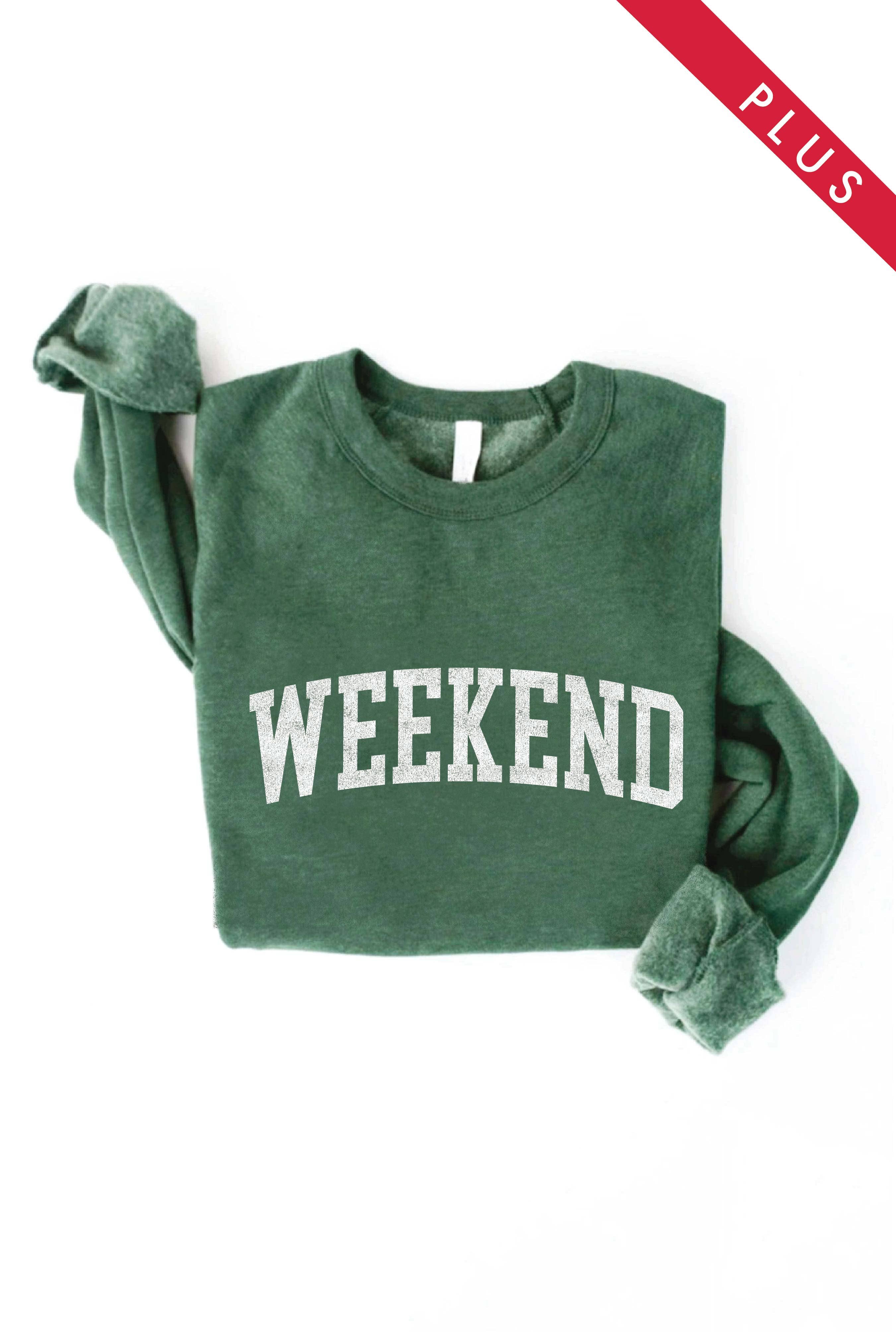 OAT COLLECTIVE - Wholesale Graphic Sweatshirt - Women's - WEEKEND Plus Graphic Sweatshirt4