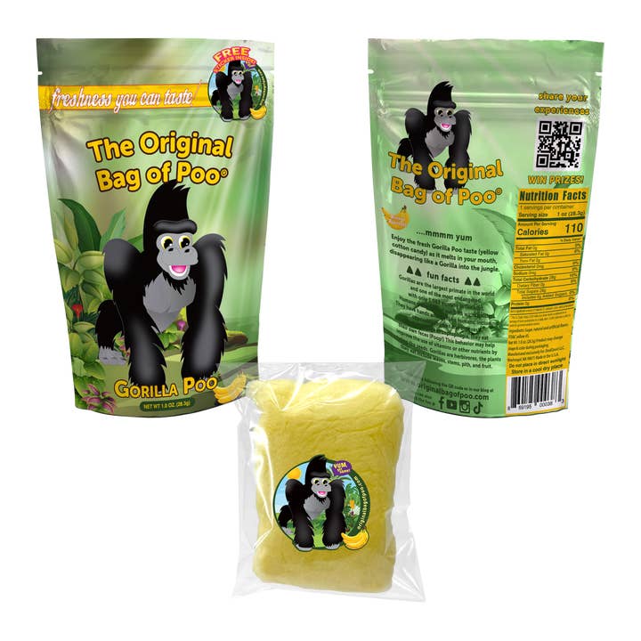 The Original Bag of Poo® (Gorilla Cotton Candy Poo) and other Purchase Wholesale gorilla mind. Free Returns & Net 60 Terms on Faire trending on Faire.