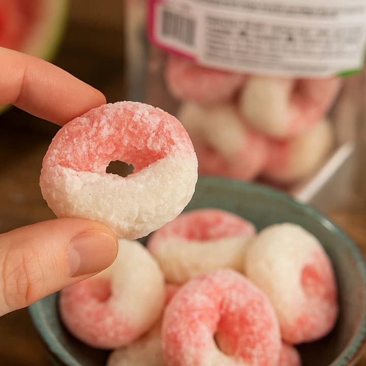 Omega Bursts - Wholesale Hard Candy - Omega Bursts Freeze Dried Candies – Watermelon Bursts (1.5 oz) | Sweet, Crunchy, and Juicy Flavor Pop2