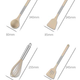Homerely - Wholesale Kitchen Utensil Set - 13pcs Stainless Steel Silicone Utensils Set