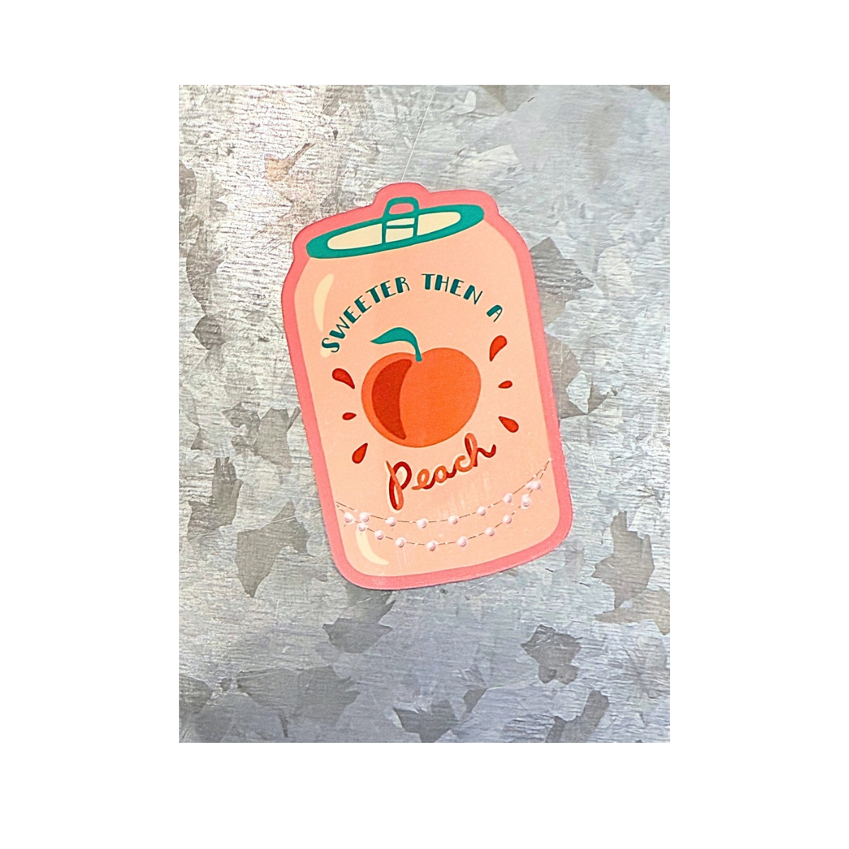 Typo Lettering Co - Wholesale Sticker - Sweeter then a peach showgirl waterproof sticker 0