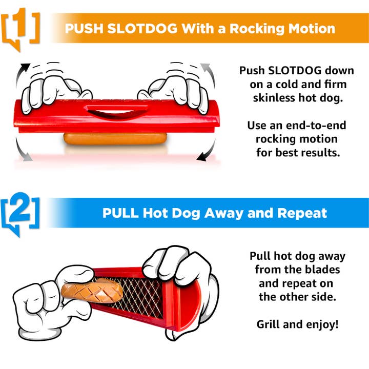 Slotdog - Wholesale Kitchen Tool/Gadget - SLOTDOG - The Ultimate Hot Dog Slicing Tool - Patented