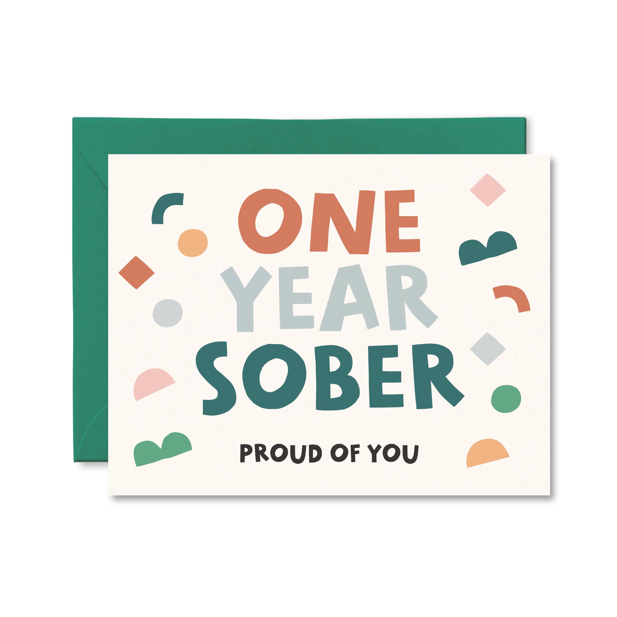 Pretty by Her - Wholesale Congratulations Card - One Year Sober Card - Sobriety Congrats Card