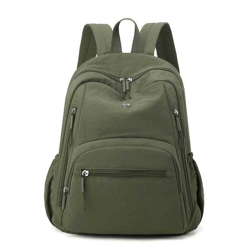 wandf - Wholesale Backpack - Unisex - Nylon Travel Backpack with Multi-Pocket Smooth Zippers1