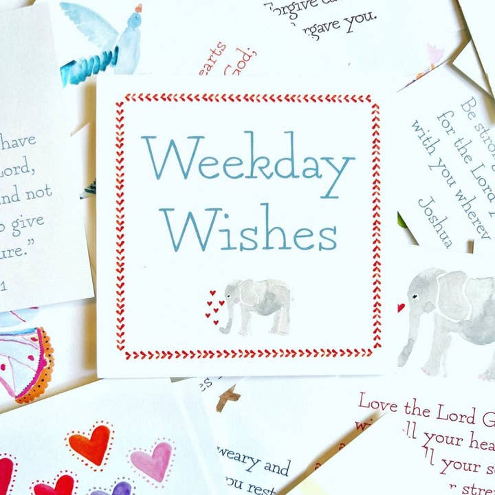 Weekday Wishes Scripture Cards for wholesale by Gracefull Glories