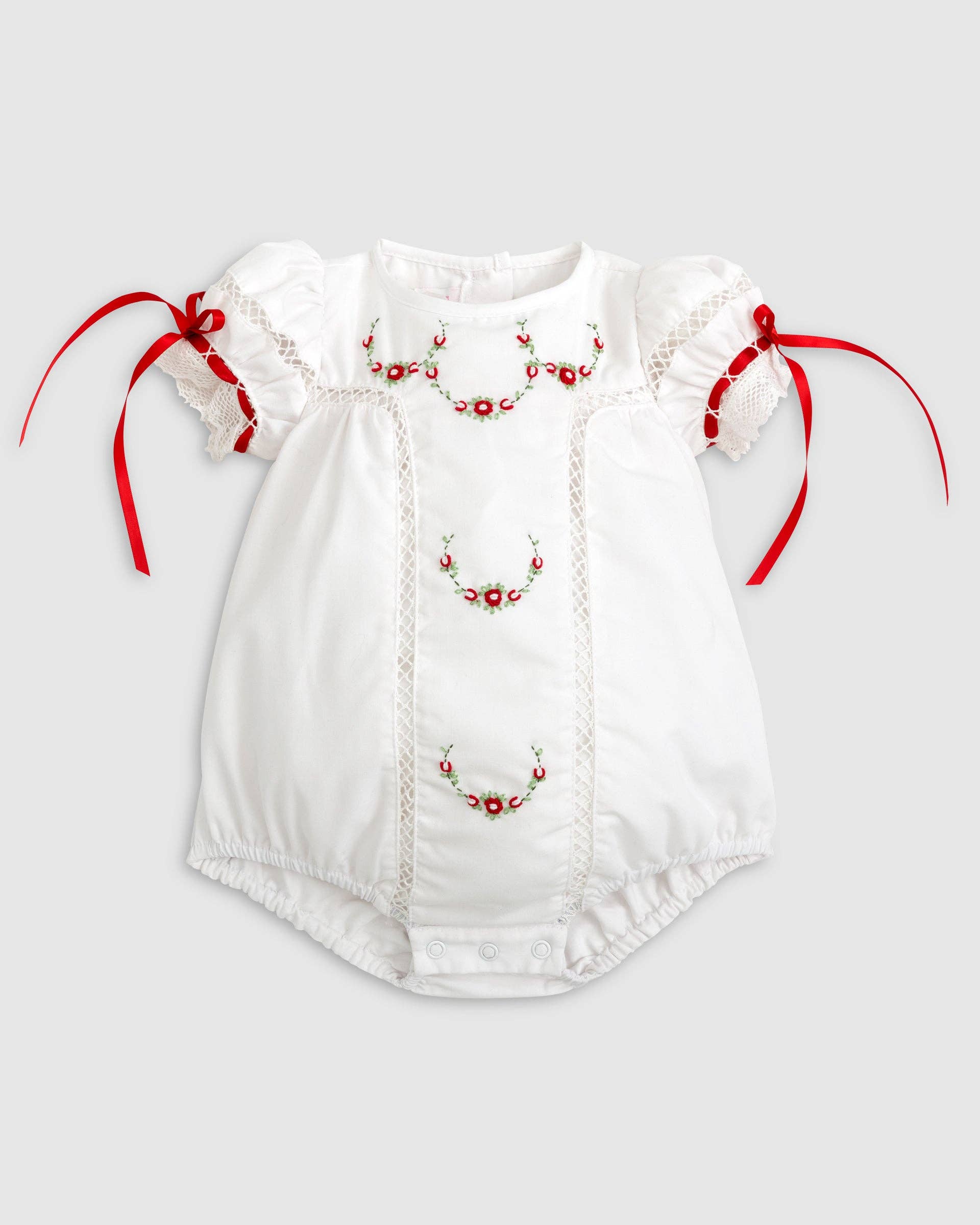 Posh Pickle – wholesale Overall - Baby – Förgylld Noel Helg Jul Handbroderad Arv Bubb3