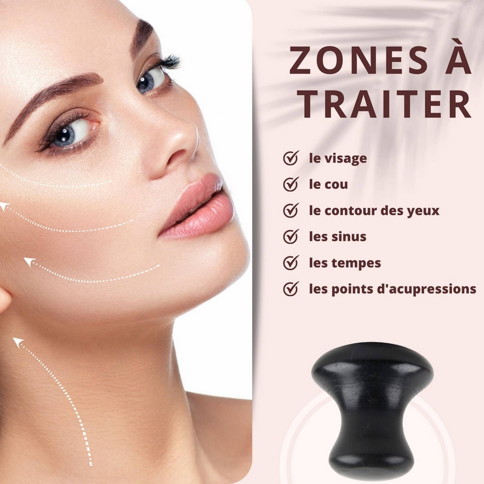 Zen'Arôme - Wholesale Gua Sha-roller - Natuurlijk stenen gezichtsmassagehulpmiddelen | 10 modellen23