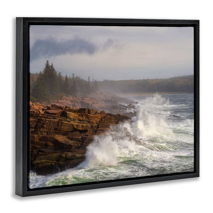 Stupell Industries - Wholesale Wall Sign - Rough Waves on Cliff - Framed Wall Art17