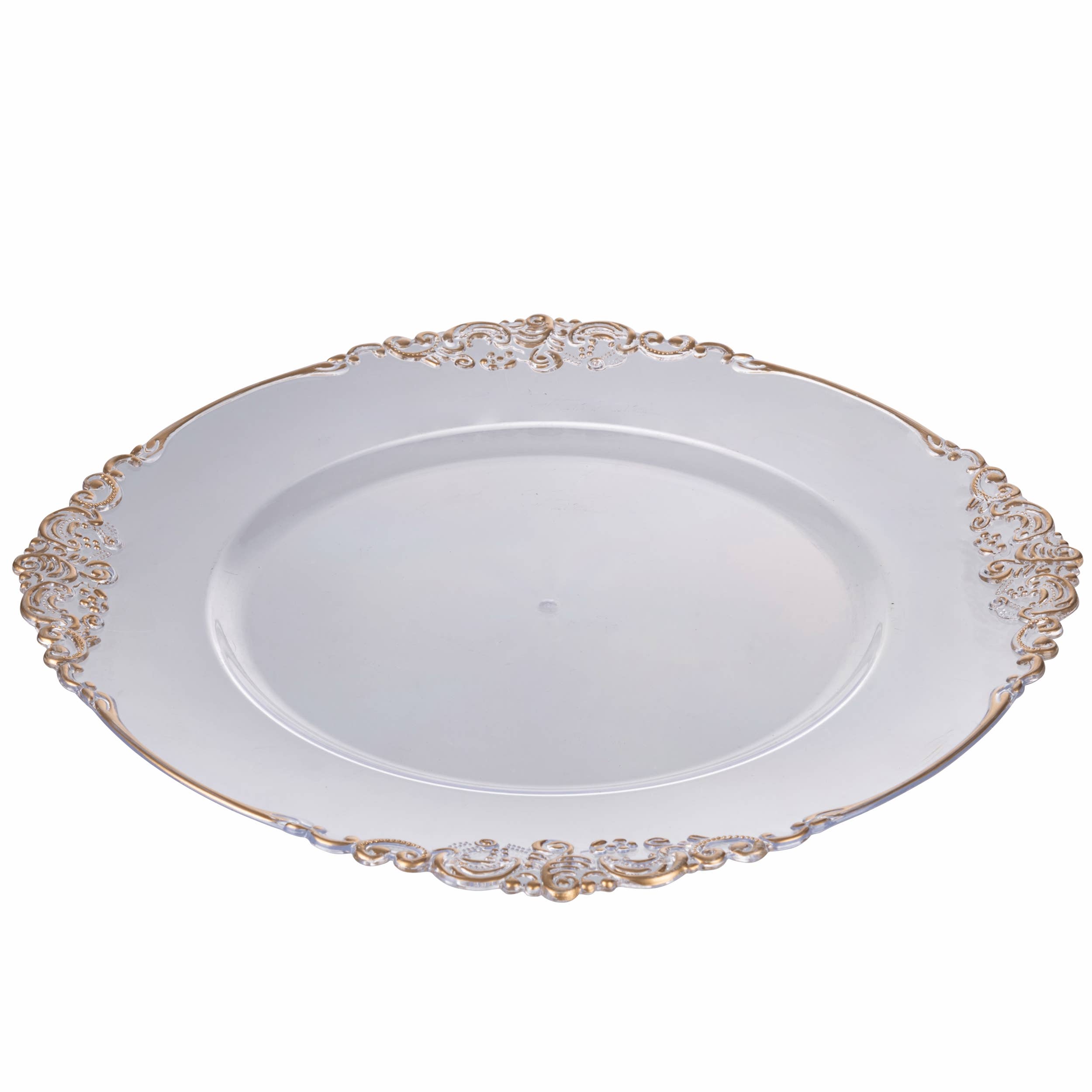 VdE Tivoli 1996 - Wholesale Charger - BAROQUE TRANSPARENT CHARGER PLATE1