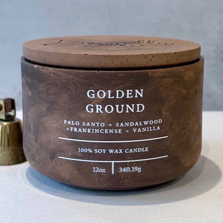 Golden Ground - "Enfant de Dieu" (12 oz) pour la vente par Boswellia Candle Co.