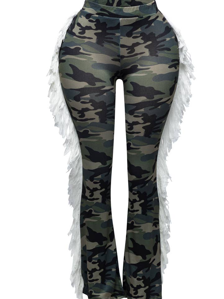 PLUS SIZE Pantaloni con frange per la vendita all'ingrosso da parte di K Too