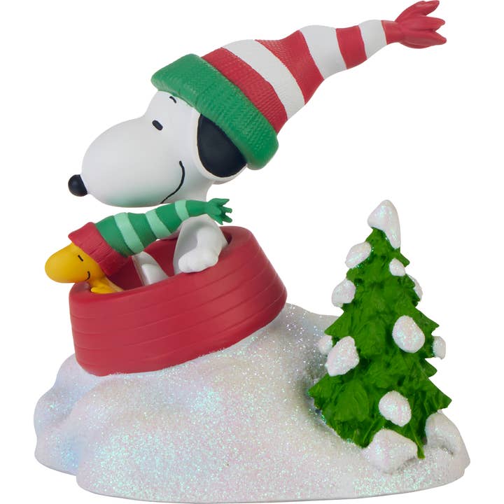 Peanuts Dashing Through The Snow Figurine for wholesale by Precious Moments