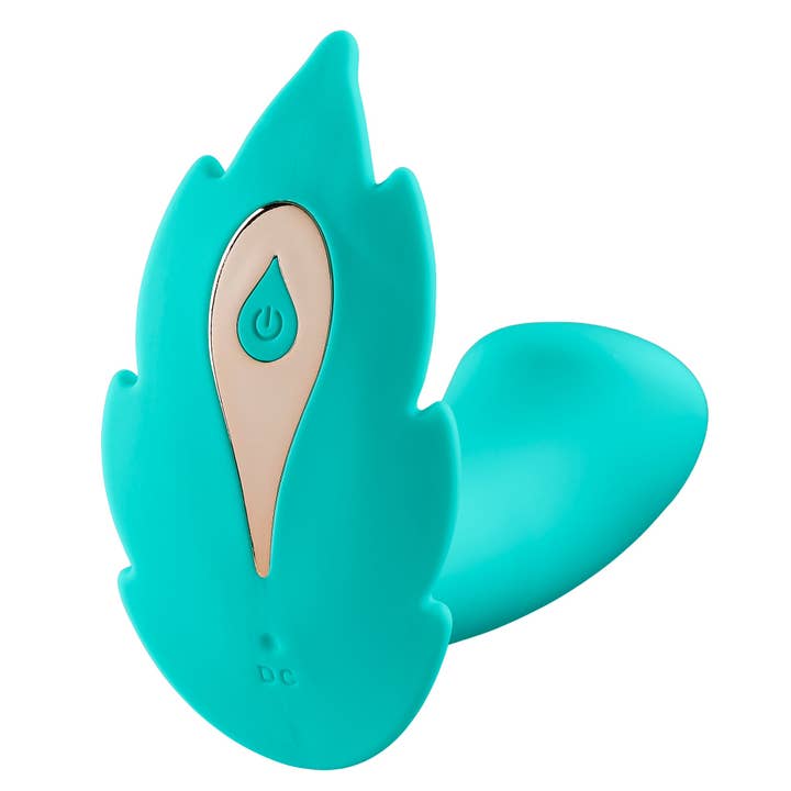 CLOUD 9 HEALTH & WELLNESS WIRELESS REMOTE CONTROL PANTY LEAF" VIBE - TEAL" for wholesale by Cloud9Novelties