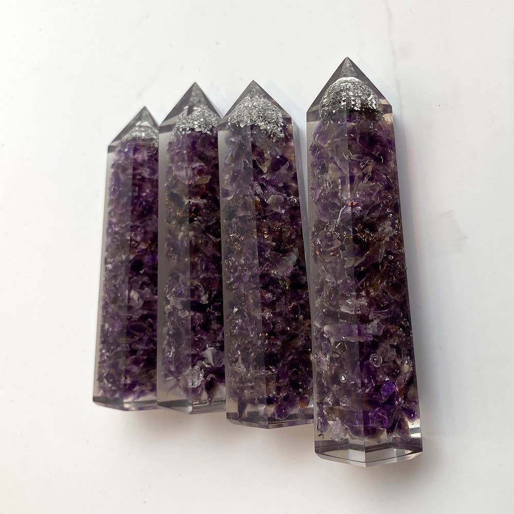 VIE – wholesale Spiritual stone/crystal – Orgonite Obelisk Tower, 8x2x2cm14