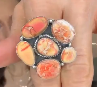 Krush Kandy - Wholesale Cocktail/Statement Ring - Desert Heat Jasper Cluster Rings MADE TO ORDER18