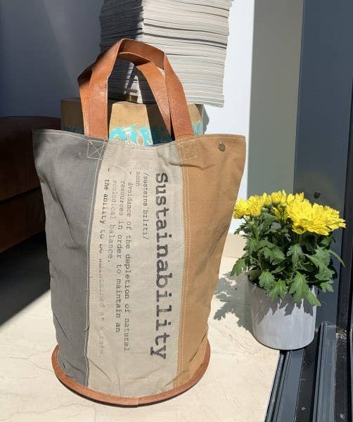 Casa Natura Design SL – Großhandel Strandtaschen – Runde Canvas-Strandtasche für alle Jahreszeiten - PIPER PEQ45