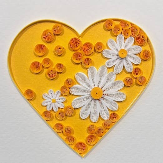 Small Quilled Card 1014 for wholesale by Amaranta Designs
