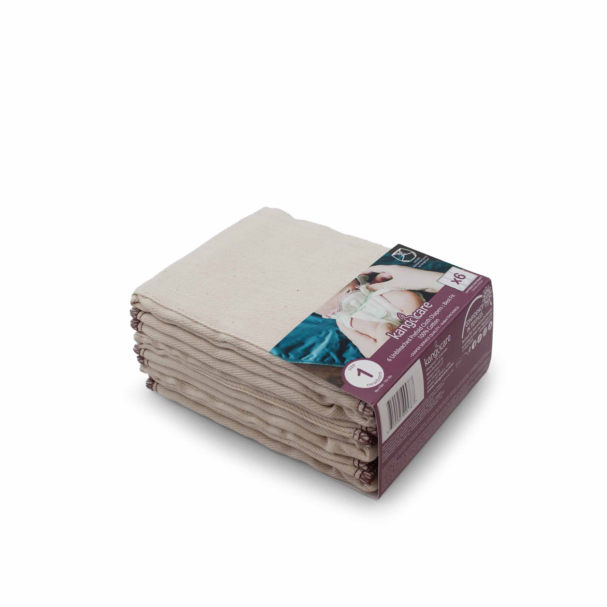 Kanga Care – Großhandel Stoffwindel – Baby – Kanga Care Prefold Stoffwindeln (6er-Pack)6