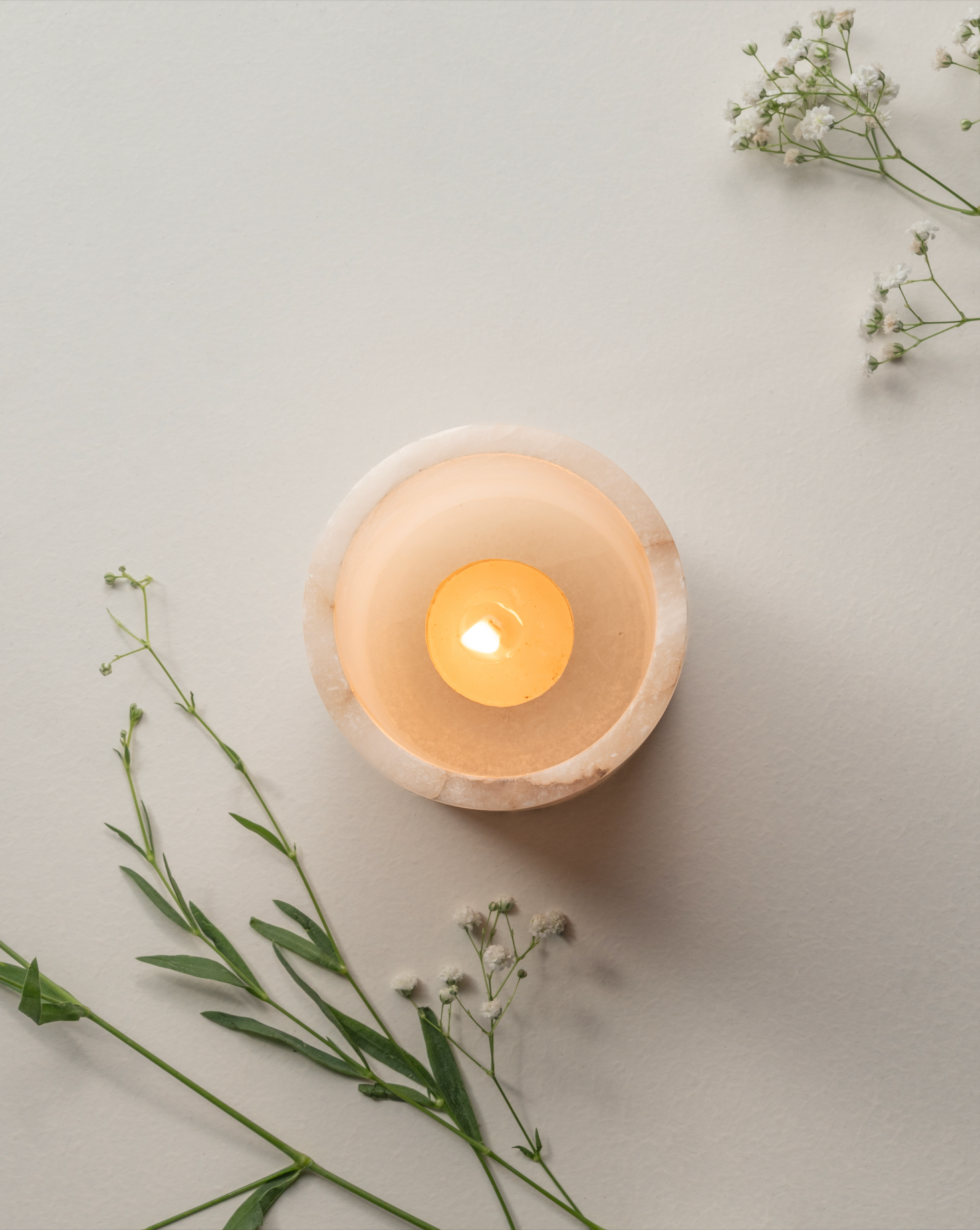 The Collective - Wholesale Candle Holder - Santo Alabaster Short Votive2