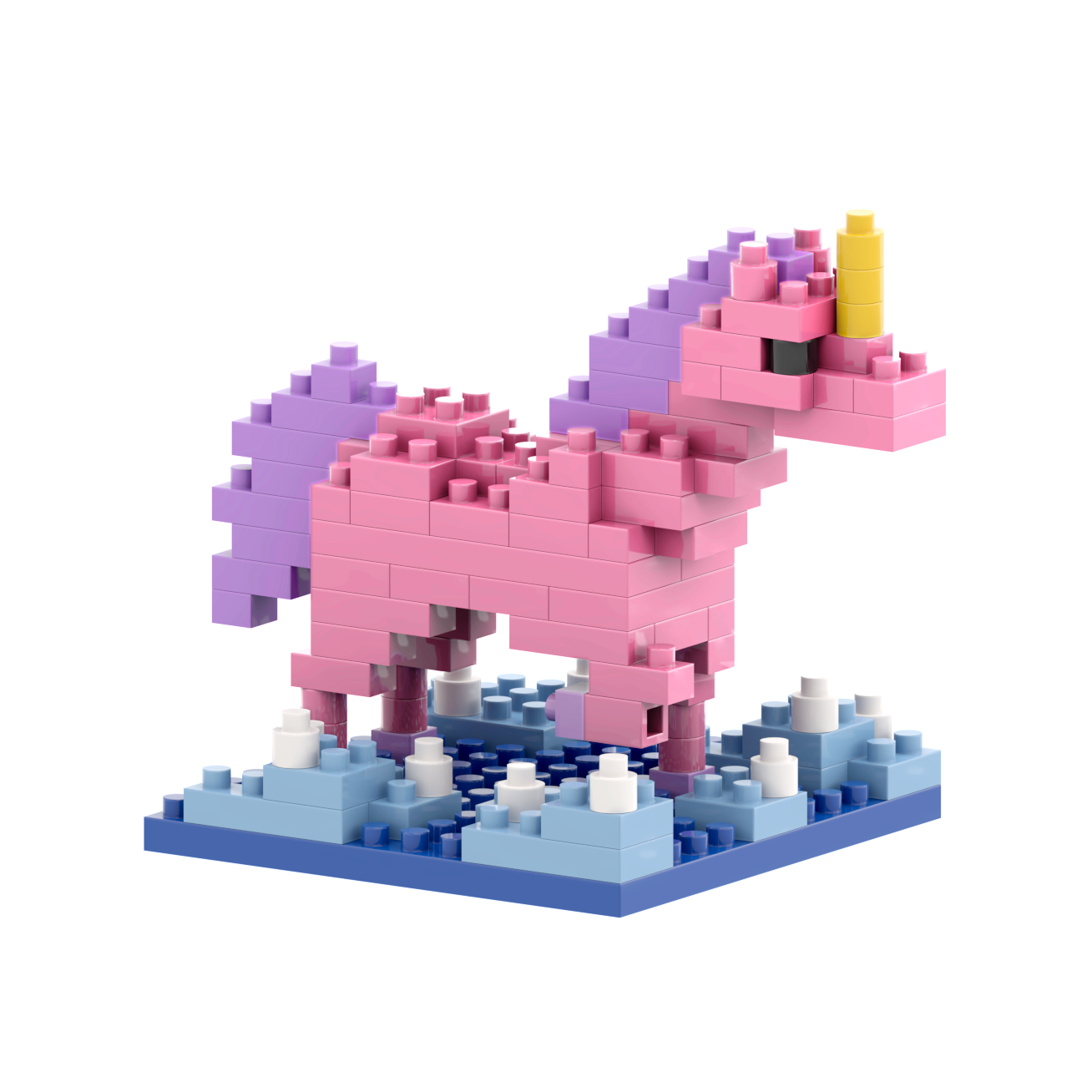 Brixies - Wholesale Build-a-Toy - Kids - BRIXIES unicorn postcard3