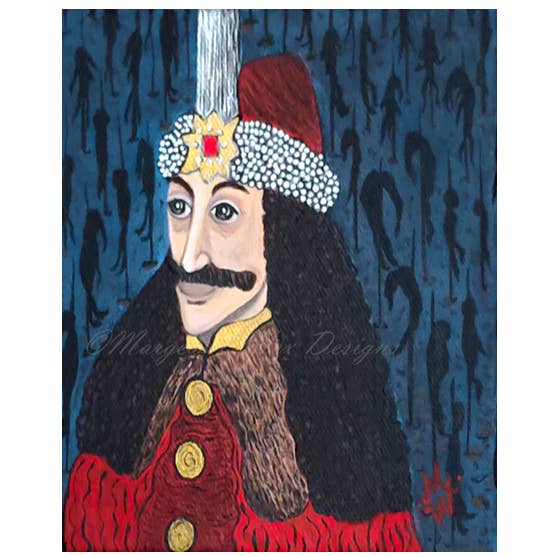 Vlad The Impaler Art Print for wholesale by Margeaux Wex Designs