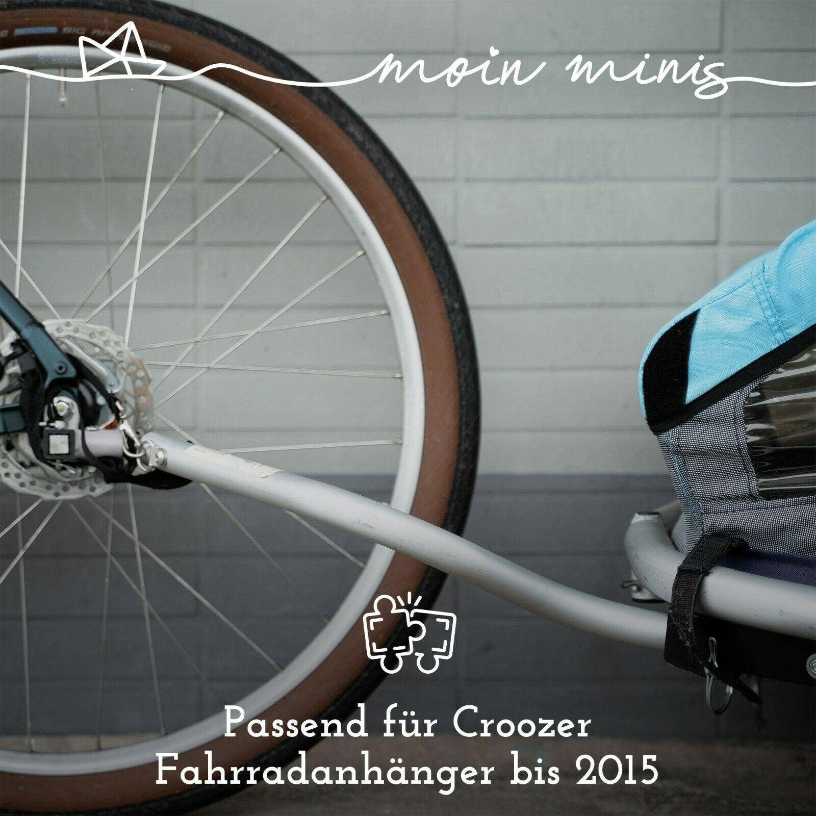 Mixcover GmbH - Wholesale Biking Accessories - Moin minis adapter Croozer bicycle trailer up to 2015, Croozer 535/737/kid1+2, van 101, cargo axle adapter additional coupling1