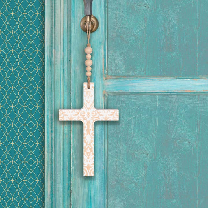 Orange Pattern Cross for wholesale by P. Graham Dunn