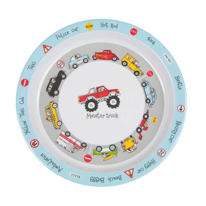Cars Melamine Kids Plate for wholesale by Tyrrell Katz