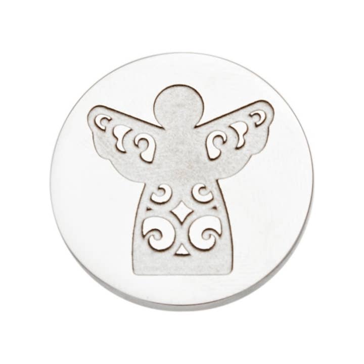 Crystals by HCA Jewellery - Wholesale Keepsake Coin/Token - Coin-"Lucky Coin"-Stainless Steel-Angel1