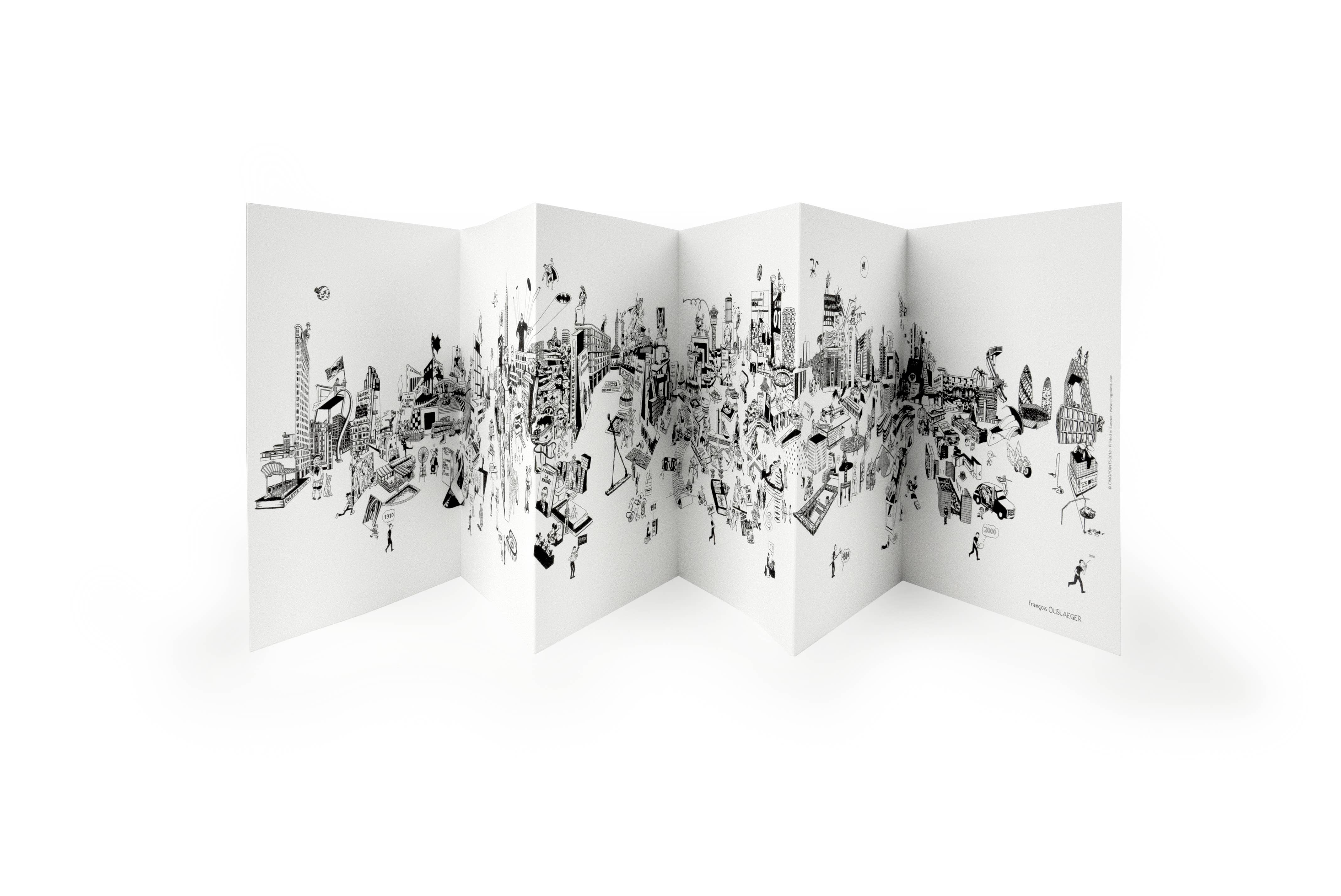 Cinqpoints - Wholesale Coloring & Activity Book - Adult - Coloring Frieze about architectures around the world- Gift1