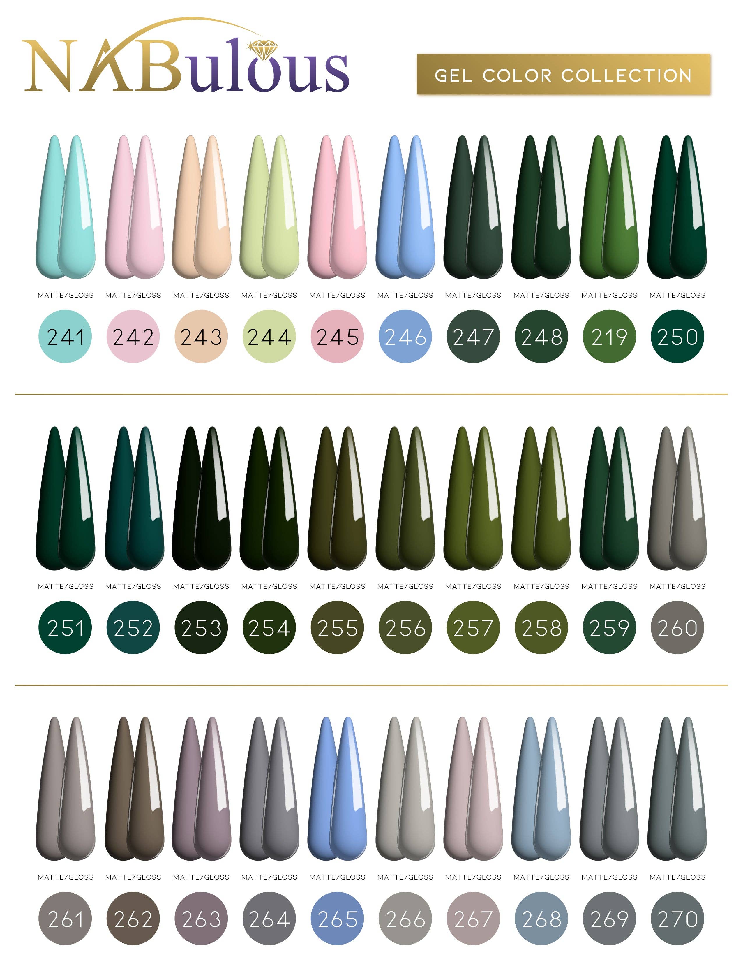 NABulous - Wholesale Nagellak - Gellak Colors 181-270 | NaBulous3