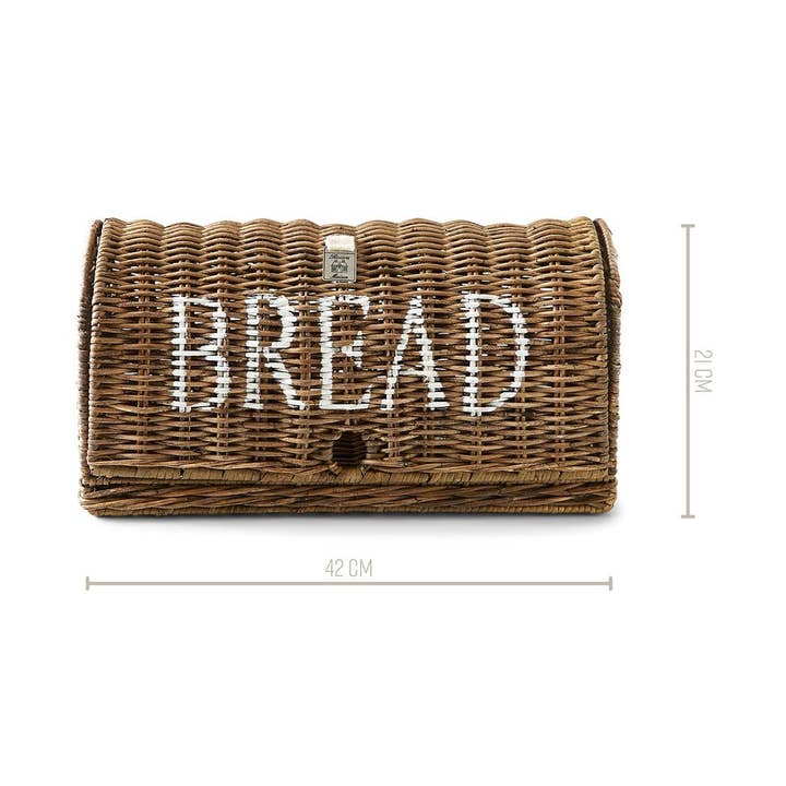 UNIQUE LOVE BRANDS LLC - Wholesale Bread Box - Riviera Maison Rustic Rattan Bread Box - Stylish Storage