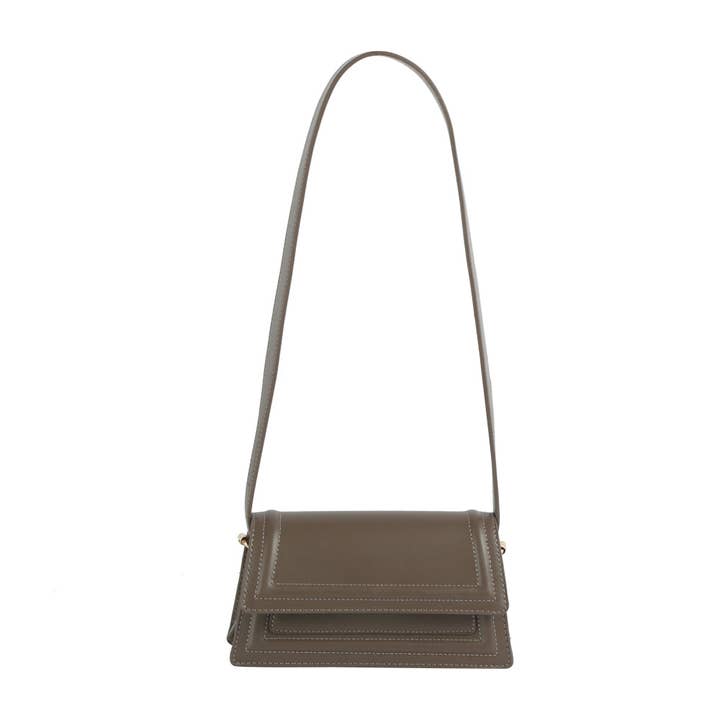 Handbag Factory Corp - Wholesale Shoulder Bag - Women's - Structured Layer Flap Shoulder Bag6